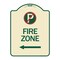 Signmission No Parking Symbol and Left Arrow Heavy-Gauge Aluminum Architectural Sign, 24" x 18", TG-1824-24655 A-DES-TG-1824-24655 - alternate 1